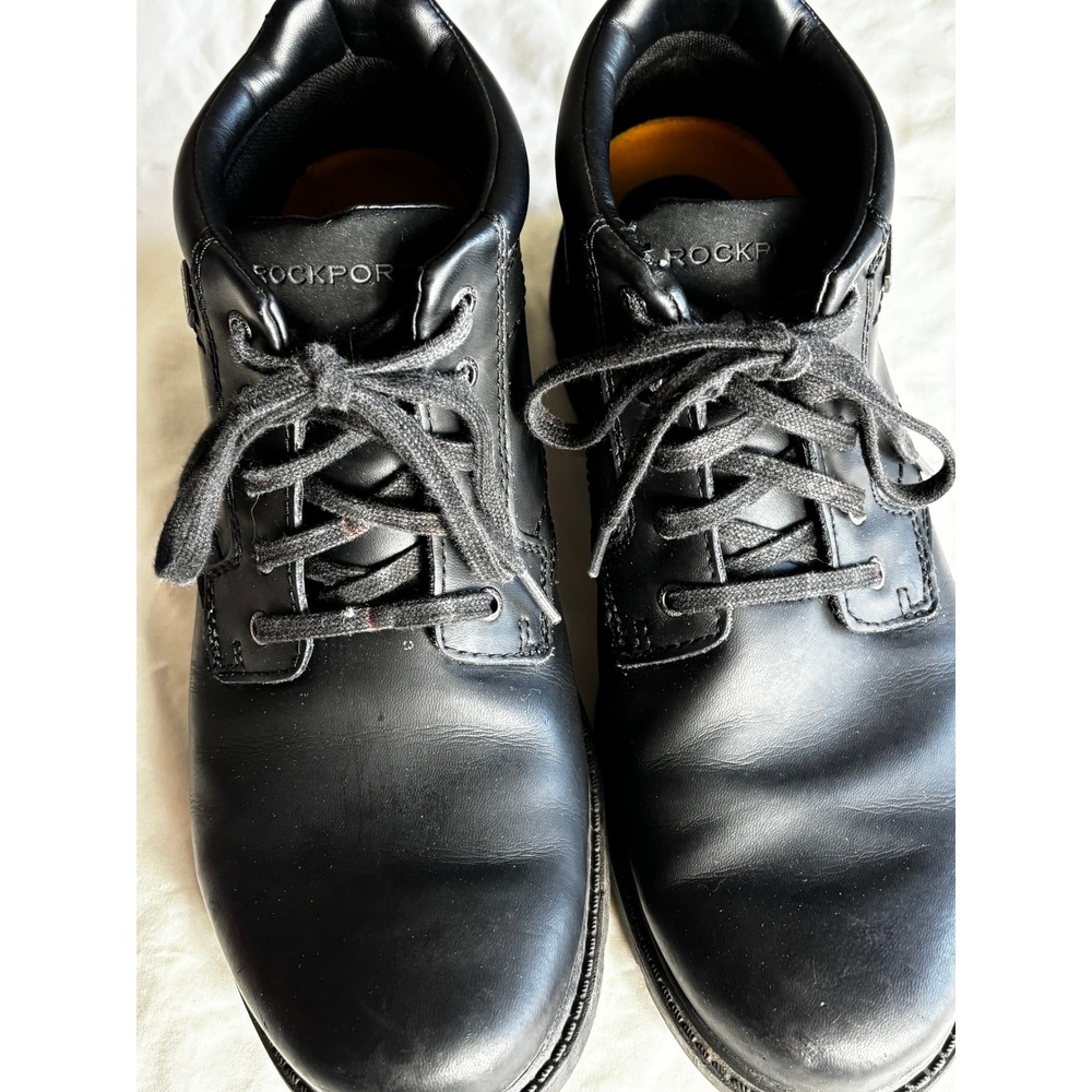 Rockport Hydro-Shield Mens Black Leather Waterproof Chukka Boots A13714 Size 10